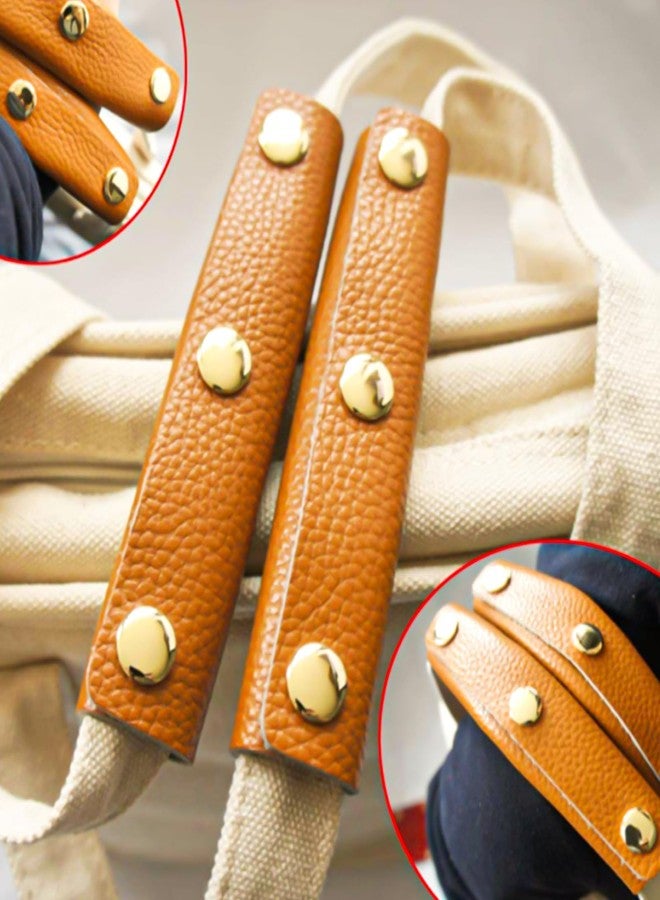Boguish Handbag Handle Wrap Covers 13x9cm, PU Leather 3 Buckle Luggage Grip Protector for Suitcase, Shopping Bag 2 pcs - Image 5